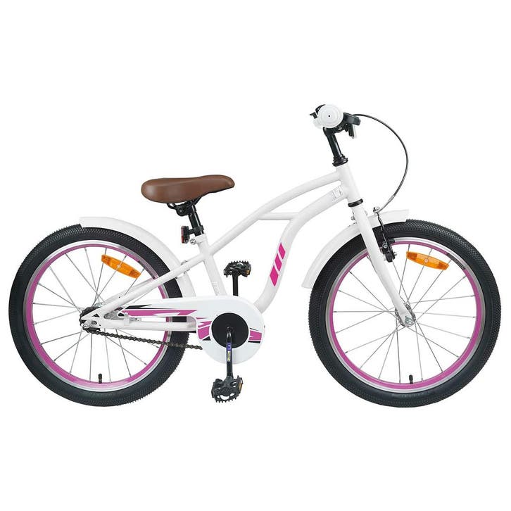 vidaXL Kinderfiets 18 Inch voor 5-7 jaar oud Wit, Fietsen en Brommers, Fietsen | Racefietsen, Nieuw, Verzenden
