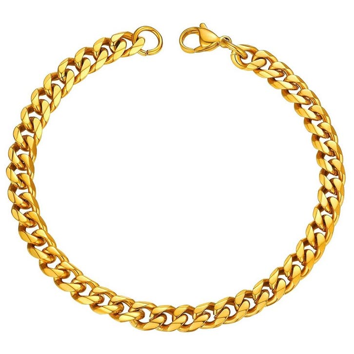 Fako Bijoux - Schakelarmband Gourmet - Cuban Link - Staal -, Handtassen en Accessoires, Armbanden, Verzenden