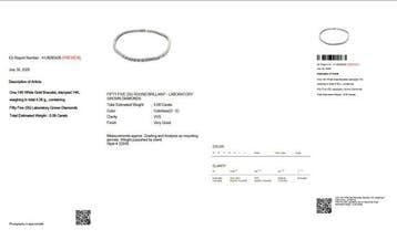 Sans prix de réserve - Bracelet de tennis - 14 carats Or, Bijoux, Sacs & Beauté