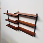 Étagère - Métal, Bois, placage en bois véritable
