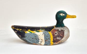 Appelant canard - Reclamo de caza antiguo - Bois, Antiquités & Art