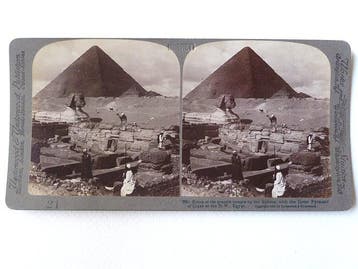 31 antique stereoviews of Egypt - rare 3d stereo photos of