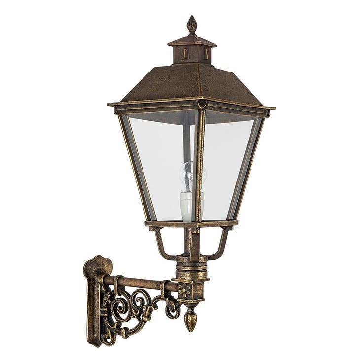 Buitenverlichting brons-koper Muurlamp Katwijk M brons, Tuin en Terras, Buitenverlichting, Verzenden