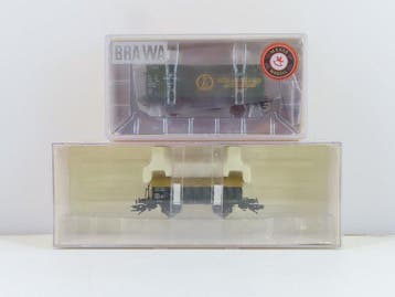 Brawa H0 - 47714/49706 - Wagon de marchandises pour trains, Nieuw