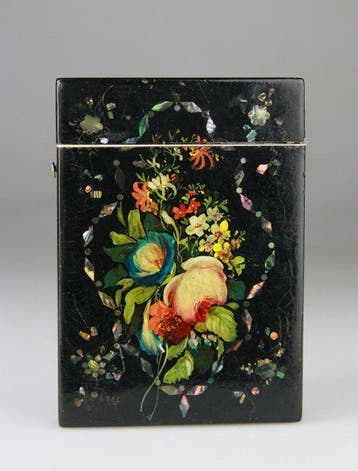 Boîte - Bois - Laque - Nacre - Napoleon III - Etui a Cartes