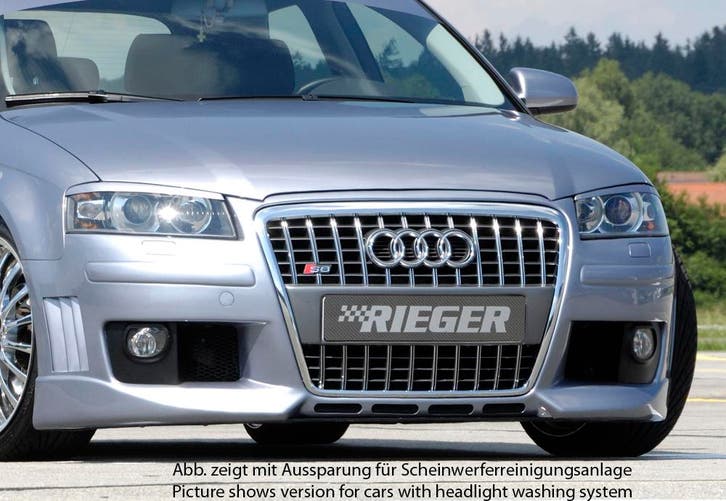 Rieger voorbumper R-Frame | geschikt voor Audi A3 8P 2003-20, Auto-onderdelen, Carrosserie, Nieuw, Audi, Verzenden