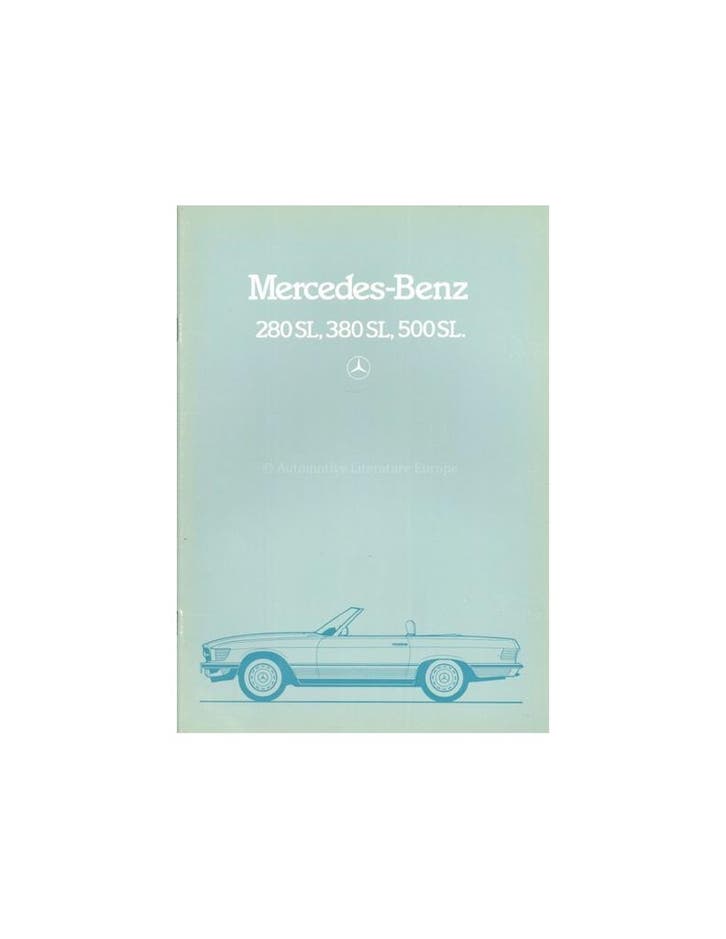 1983 MERCEDES BENZ SL BROCHURE DUITS, Livres, Autos | Brochures & Magazines