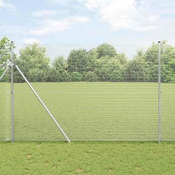 vidaXL gelast draadhek met grondbevestiging 50 x 1,5 m, Verzenden