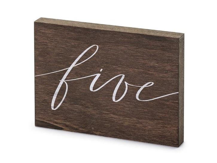 Tafelnummer Five 18cm, Hobby en Vrije tijd, Feestartikelen, Nieuw, Verzenden