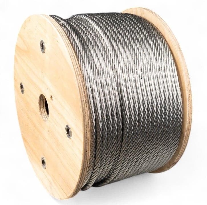 Staalkabel 3 mm 900 meter op katrol, Jardin & Terrasse, Jardin & Terrasse Autre, Envoi