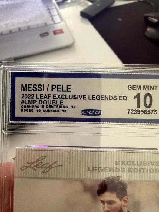 2022 Leaf Leaf Exclusive Legends Edition Lionel Messi, Pelé, Collections, Autocollants