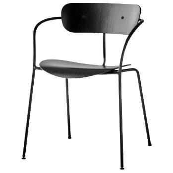 &tradition Pavilion Av2 Fauteuils Zwart - Eetkamerstoel -, Maison & Meubles, Chaises, Envoi