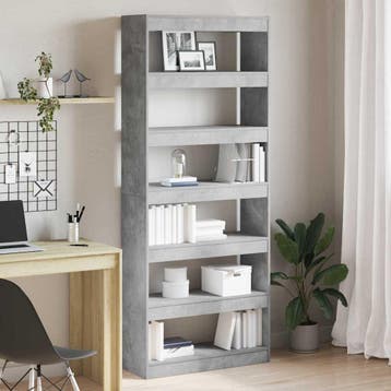 vidaXL Boekenkast 6-laags 80 x 30 x 198 cm Bewerkt hout, Verzenden