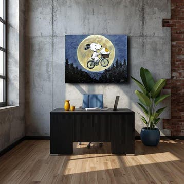 Carolina Alonso - Snoopy´s Flug mit dem Fahrrad