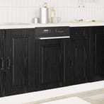 vidaXL Vaatwasserpaneel PORTO Zwart Eiken 45 x 1,5 x 57 cm, Verzenden, Nieuw