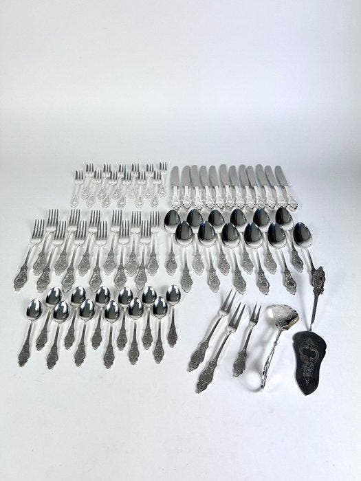 Robbe & Berking - Bestekset voor 12 personen (65) -, Antiquités & Art, Antiquités | Meubles | Tables
