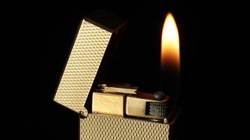 Dunill - Barley Pattern Rollagas Lighter - Zonder, Nieuw