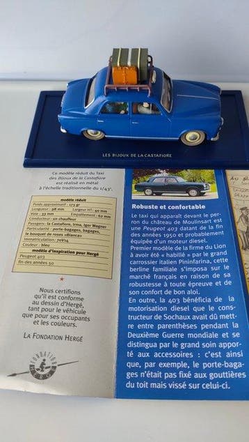 Hergé Moulinsart 1:43 - Voiture miniature (3) - Le Taxi des