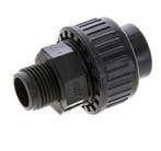 PVC Rechte Lijmmof 20mm x Buitendraad R 1/2 EPDM, Verzenden