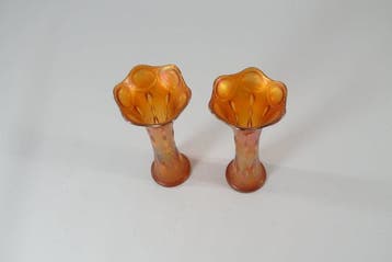 Imperial Glass Company - Vase (2) - Verre de carnaval -