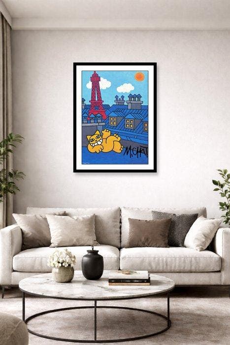 M. Chat (Thoma Vuille) (1977) - Chat sur les toits de Paris, Antiek en Kunst, Antiek | Overige Antiek