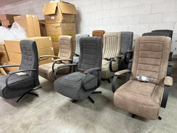 Relaxfauteuils in diverse kleuren (nieuw, outlet), Nieuw