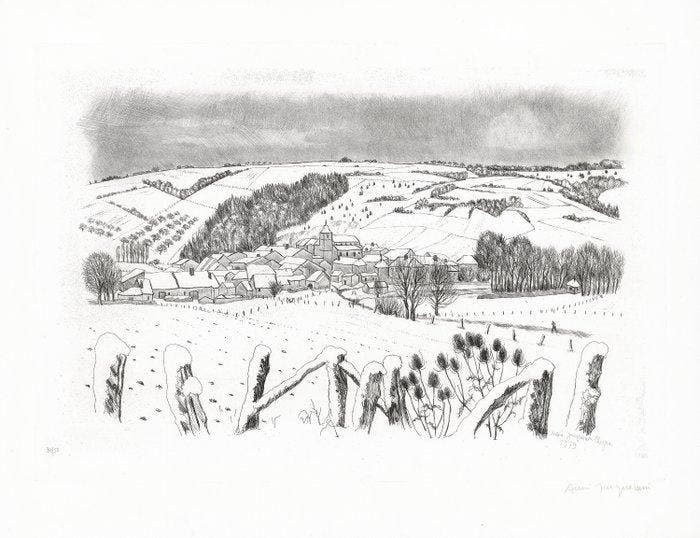 André Jacquemin (1904-1992) - Lot de 2 Gravures originales -, Antiek en Kunst, Antiek | Overige Antiek