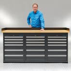 Datona Werkbank PRO met bamboe werkblad en 18 lades - 200, Ophalen of Verzenden, Nieuw