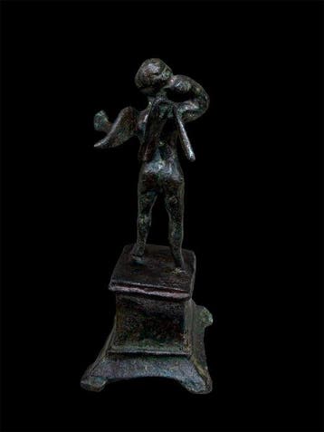 Oud-Romeins Brons Figuur Eros