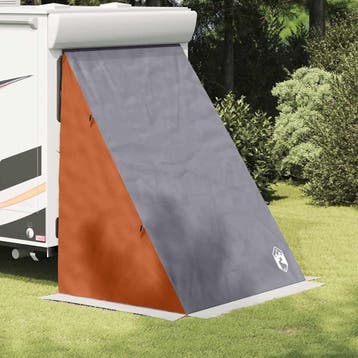 vidaXL Achterkleptent 190 x 150 x 185 cm Grijs en Oranje, Verzenden, Nieuw