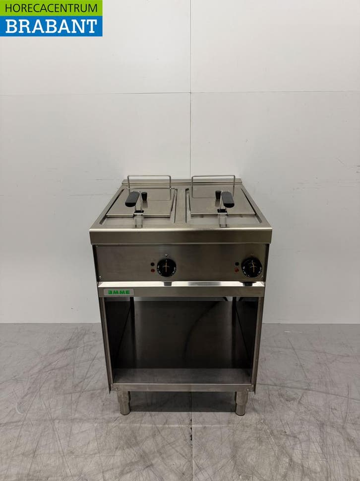 Friteuse double Giga en acier inoxydable 2 x 8 litres 400V, Zakelijke goederen, Horeca | Overige, Verzenden