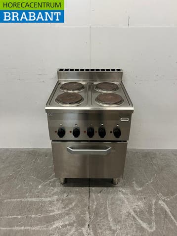 RVS Modular 4 Pits Elektrisch Fornuis met oven 5 x 2/3 GN 60, Ophalen of Verzenden