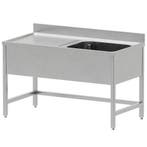 Spoeltafel | ECO | RVS | 1 Spoelbak (Rechts) + Afdruipvlak, Verzenden, Nieuw in verpakking