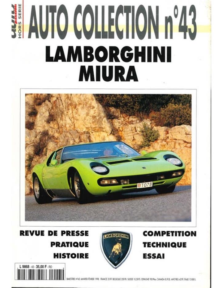 1998 AUTO COLLECTION MAGZINE 43 FRANS, Livres, Autos | Brochures & Magazines, Enlèvement ou Envoi