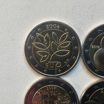 Finland. 2 Euro 2004/2019 (4 munten) (Zonder minimumprijs)