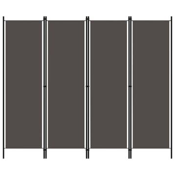 vidaXL Kamerscherm met 4 panelen 200x180 cm antraciet, Verzenden