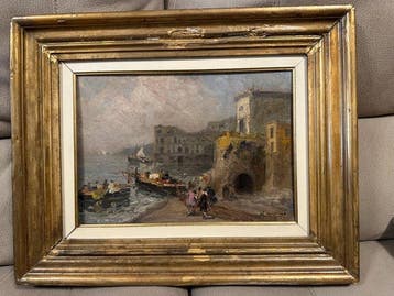 Francesco di Marino (1892-1954) - Marina napoletana al largo