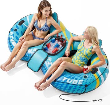 Luchtbed Zwembad - Tanning bed - 300kg - 2 Personen - Blauw, Verzenden, Nieuw