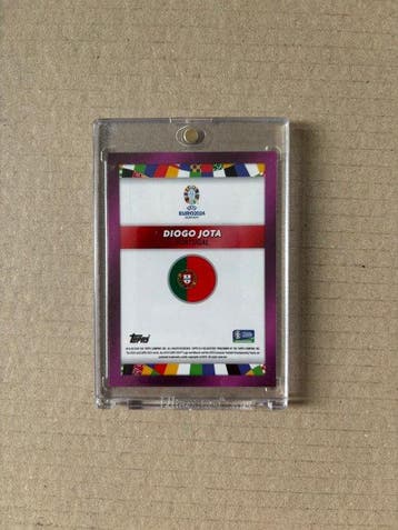 2024 Topps UEFA Euro Diogo Jota 21/25 Gesigneerde kaart,, Nieuw