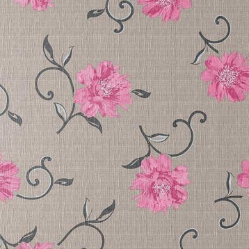Tafelzeil op maat in de kleur greige met rozen, Maison & Meubles, Nappes