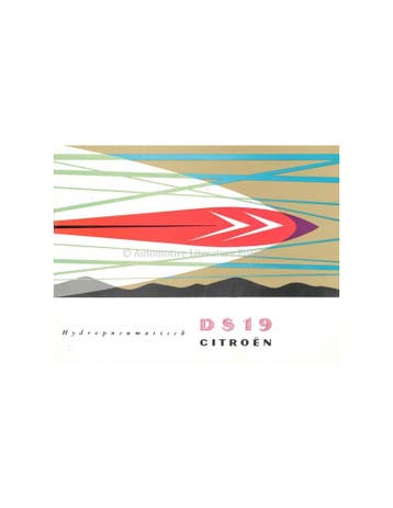 1957 CITROEN DS 19 BROCHURE NEDERLANDS, Nieuw