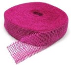 Jute band Fuchsia 5 cm rol 40 meter, Nieuw