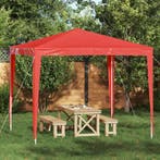vidaXL Partytent 250 x 250 x 240 cm Rood PE en staal, Verzenden