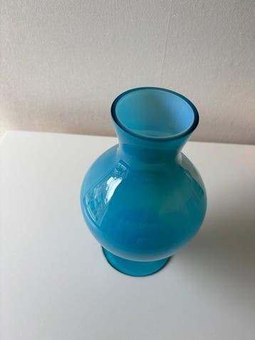 Empoli - Vaas - Amphora model - Hand geblazen opaline glas -, Antiek en Kunst