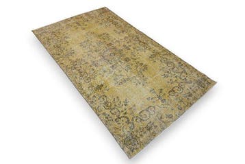 Geel vintage - Vloerkleed - 200 cm - 110 cm -  handgemaakt, Huis en Inrichting, Nieuw