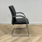 complete set 2 stuks Aspa / Klöber vergaderstoelen, zwart, Huis en Inrichting, Gebruikt, Zwart
