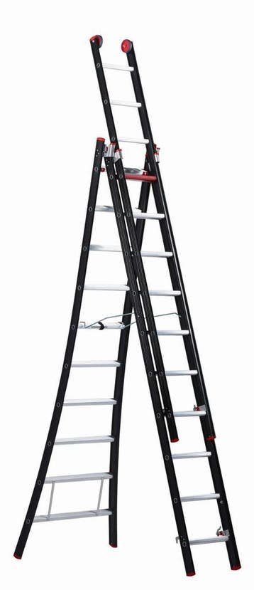 Altrex 3-delige reformladder Nevada 3×10 sporten, Nieuw, Ophalen of Verzenden, Ladder, Opvouwbaar of Inschuifbaar