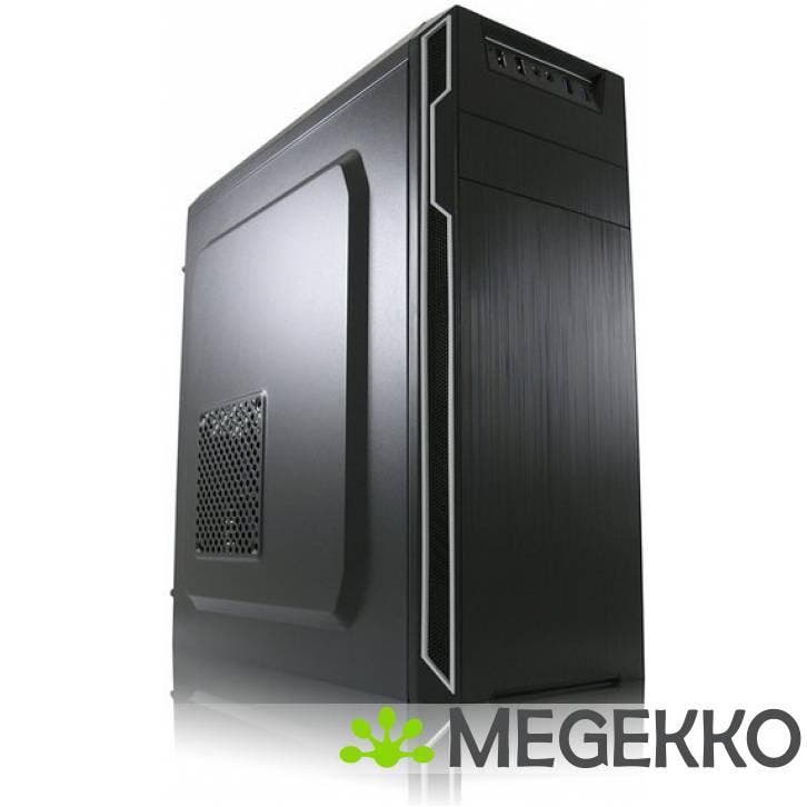 LC-Power 7038B Midi-Toren Zwart computerbehuizing, Computers en Software, Computerbehuizingen, Nieuw, Verzenden