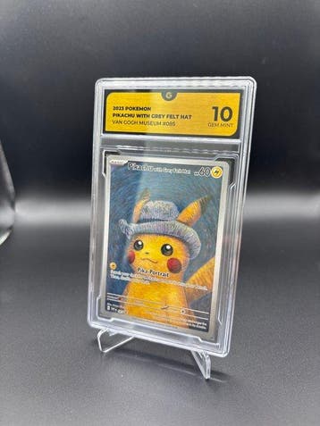 Pokémon - 1 Graded card Pikachu With Grey Felt Hat 085 Promo, Nieuw
