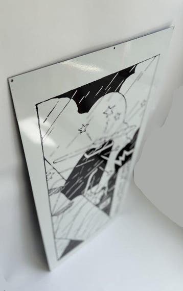 Aie!.. La foudre est tombée sur le moteur! - Emaille bord -, Boeken, Stripverhalen, Nieuw